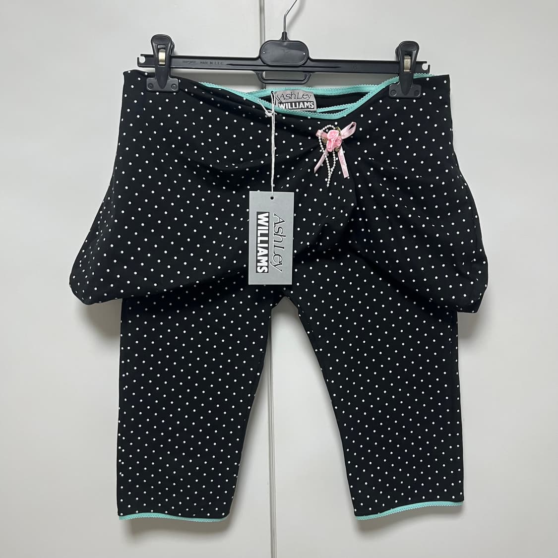 [M]애슐리 윌리엄스 25fw 폴카 도트 쇼츠/블랙 상품이미지1