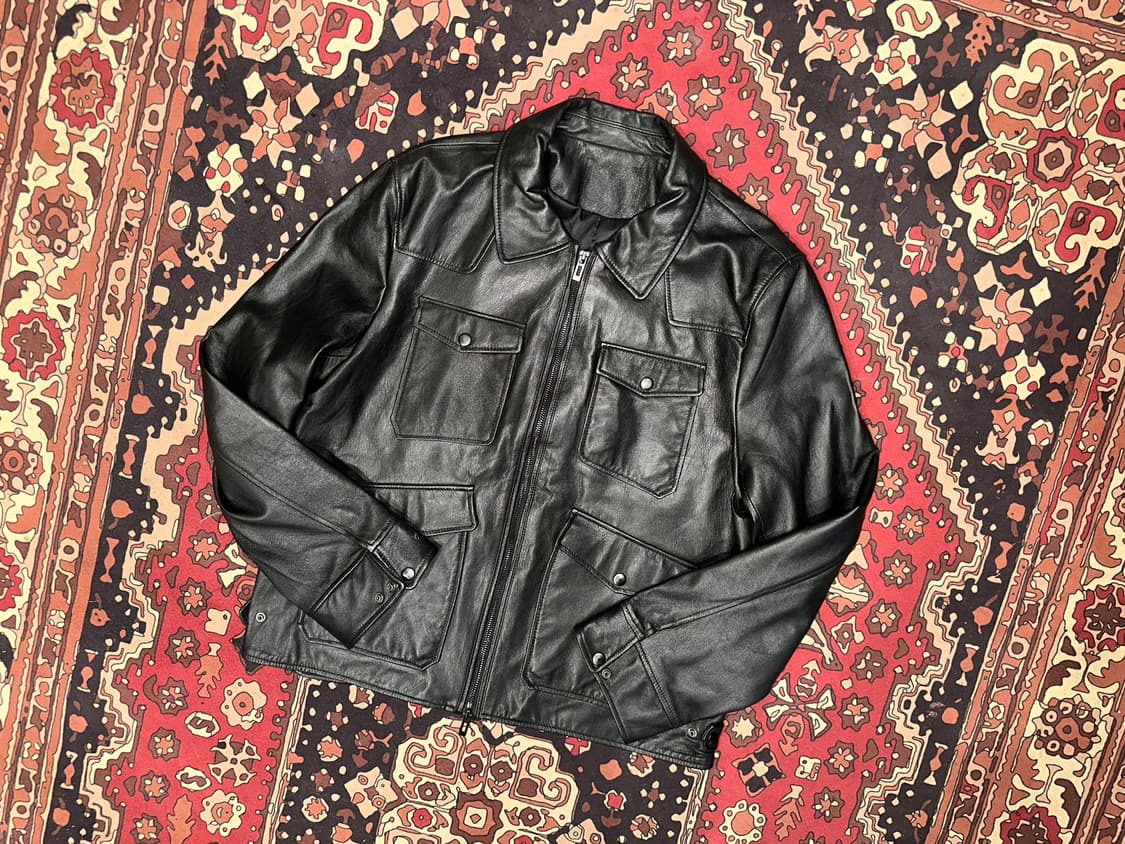 ( L-XL ) 가죽자켓 레더자켓 양가죽자켓 바이커자켓 바이커가죽 상품이미지1