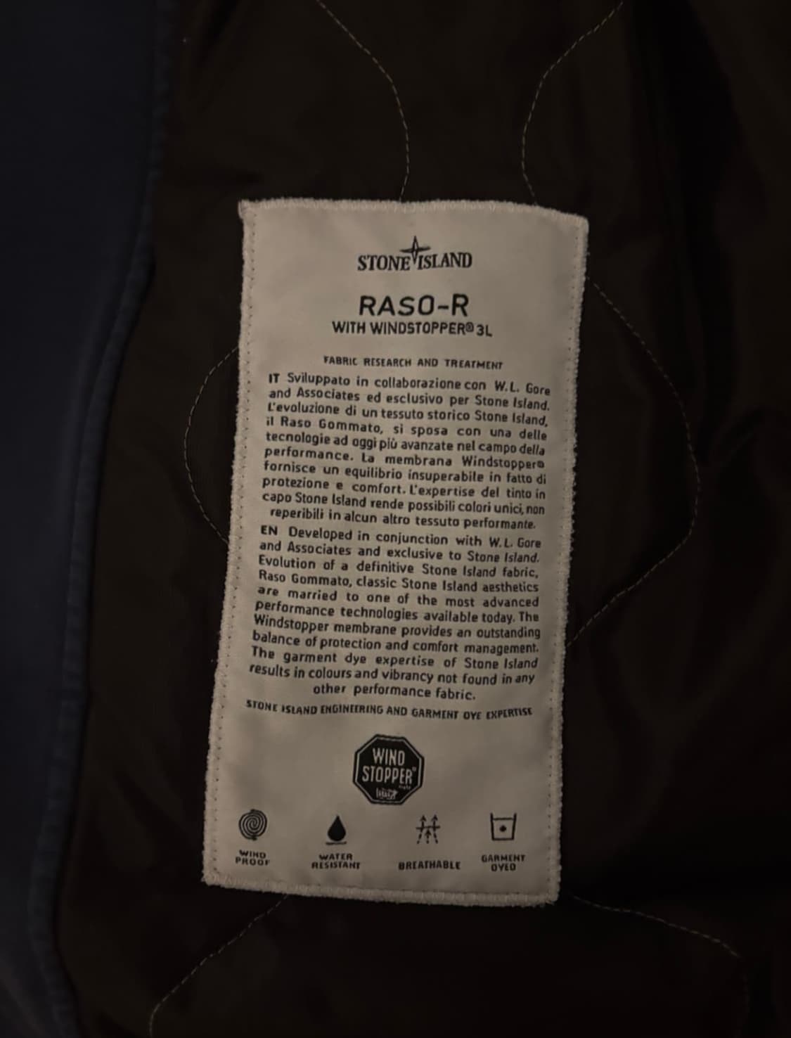 스톤아일랜드 라소 코트 자켓  상품이미지2