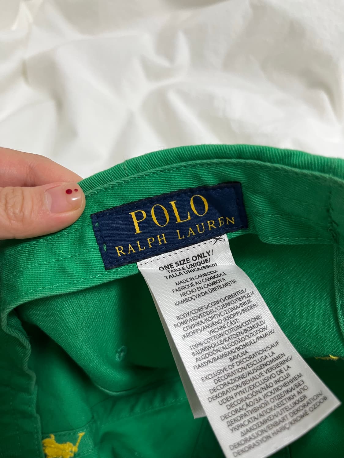 폴로 랄프로렌 초록 볼캡 새상품급 상품이미지2