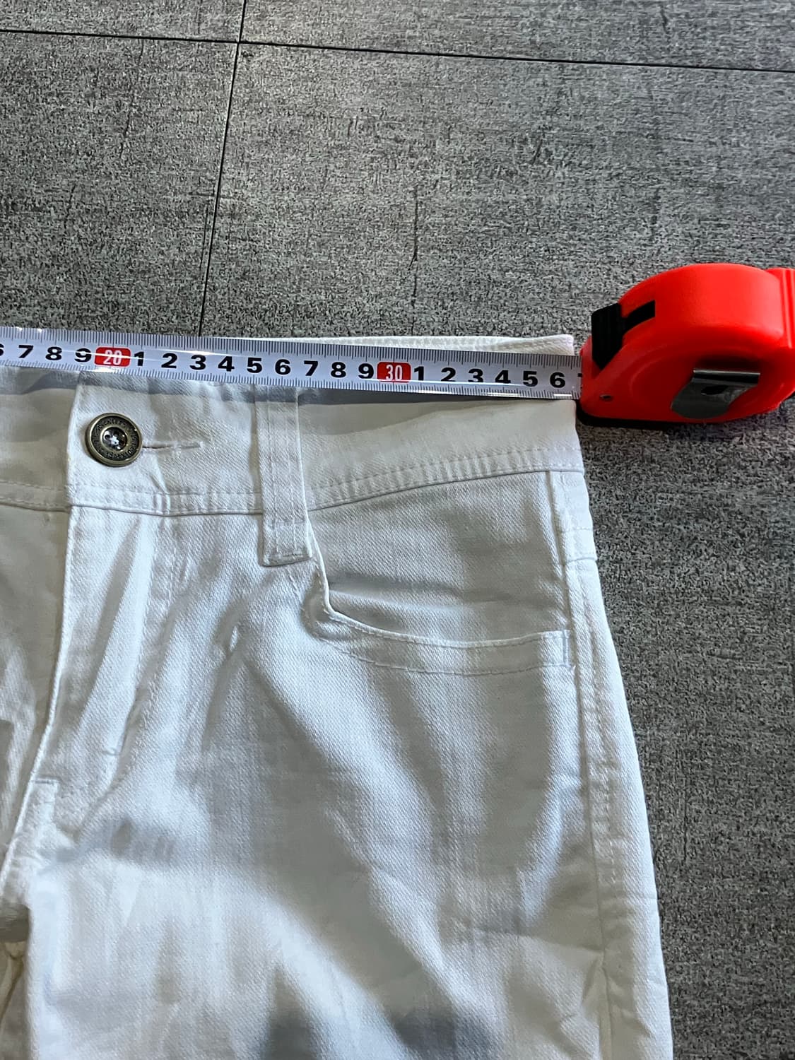 일본빈티지 C-seventeen 핀터깔릭시크 보헤미안 부츠컷팬츠 화이트 상품이미지3