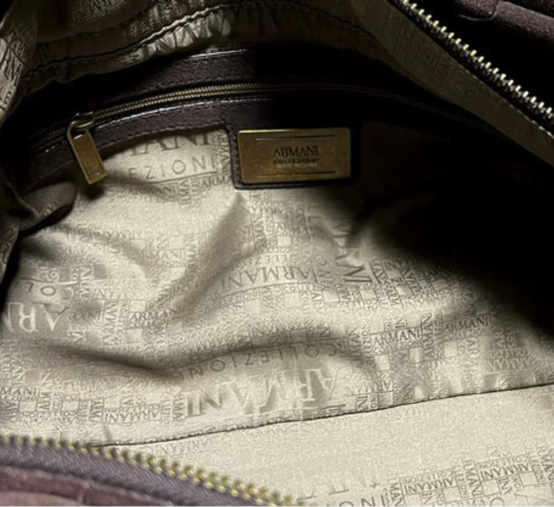 Armani Collezione 스웨이드 프린지 숄더백 소가죽 상품이미지9