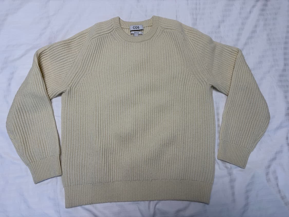 cos 레귤러핏 리브드 울 스웨터 M 상품이미지5