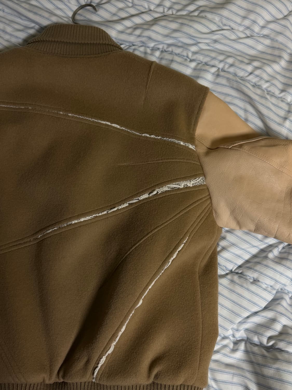 엑슬림 바시티 xlim ep.6 03 jacket 베이지m 상품이미지3