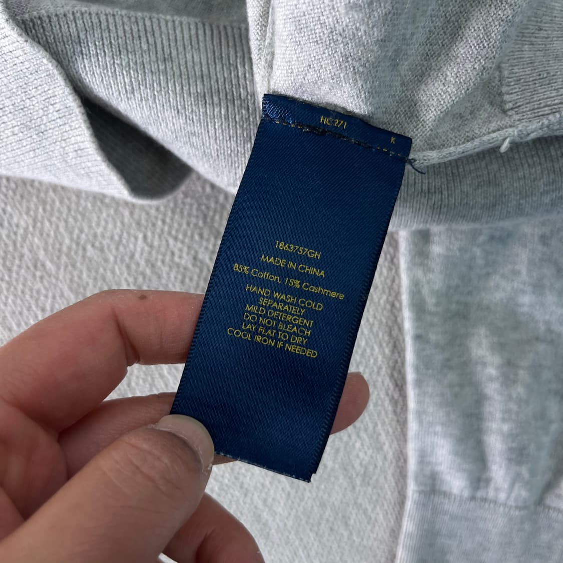 100 폴로랄프로렌 캐시미어 라운드넥 니트  상품이미지6