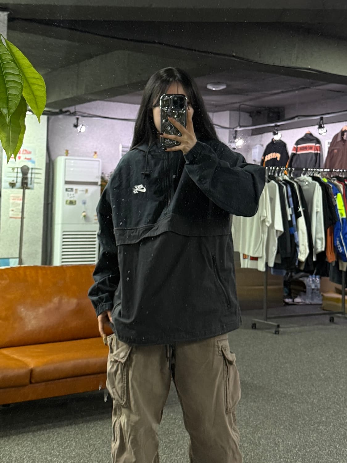 나이키 SB 하프집업 아노락 자켓 블랙 B4703 상품이미지1