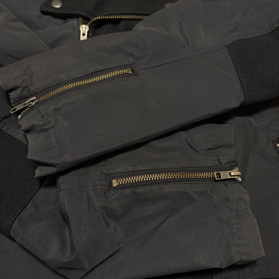 아디다스 X 베스파 00s 삼선 더블 울(양모) 라이더자켓 상품이미지4