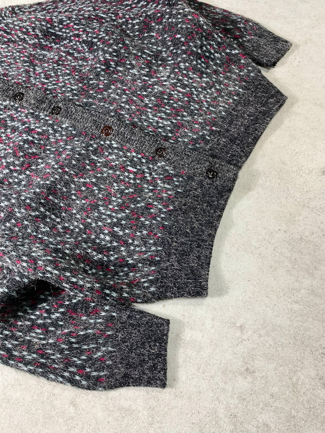 [L] Vintage 빈티지 에스닉 모헤어 울 니트 가디건 상품이미지3