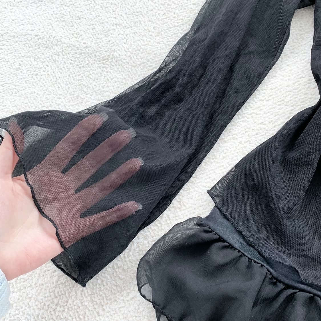 블랙페어리 시스루 우아 블라우스 상품이미지2