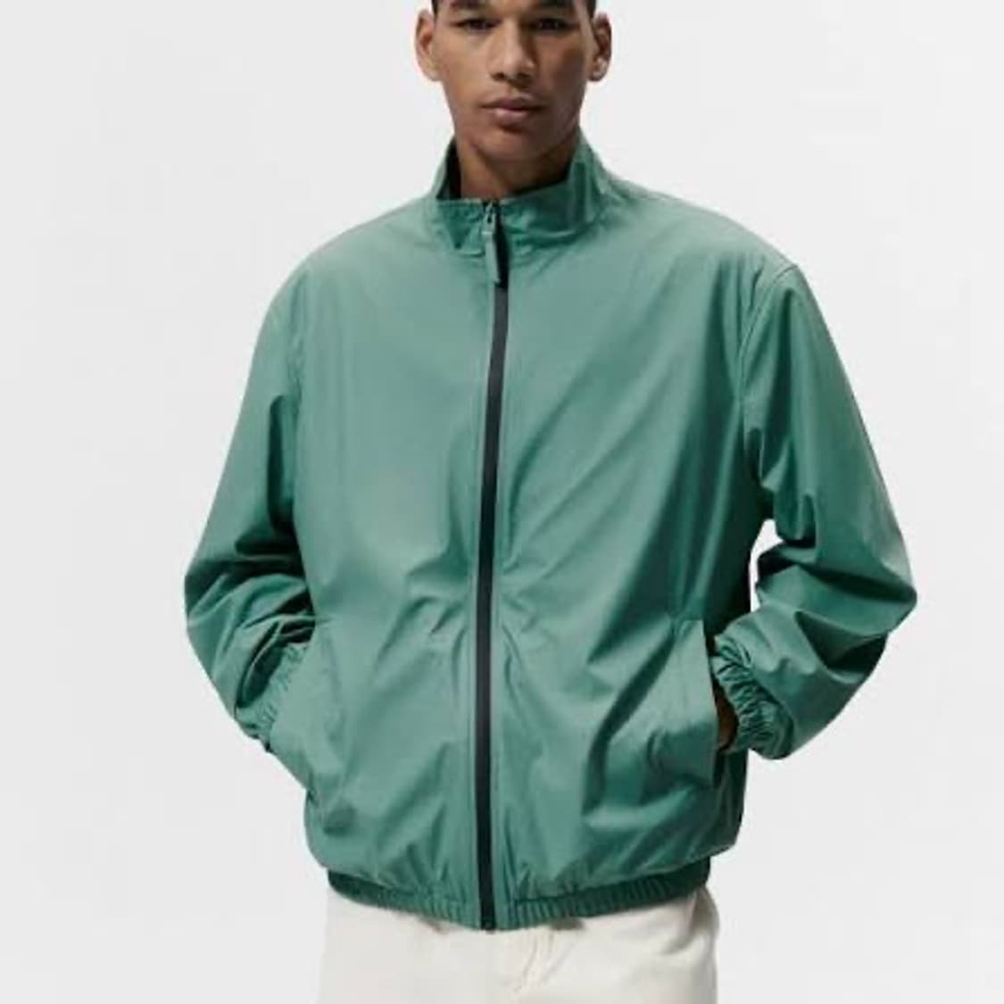 Zara 자라 무지 단색 레더 바람막이 자켓 상품이미지5