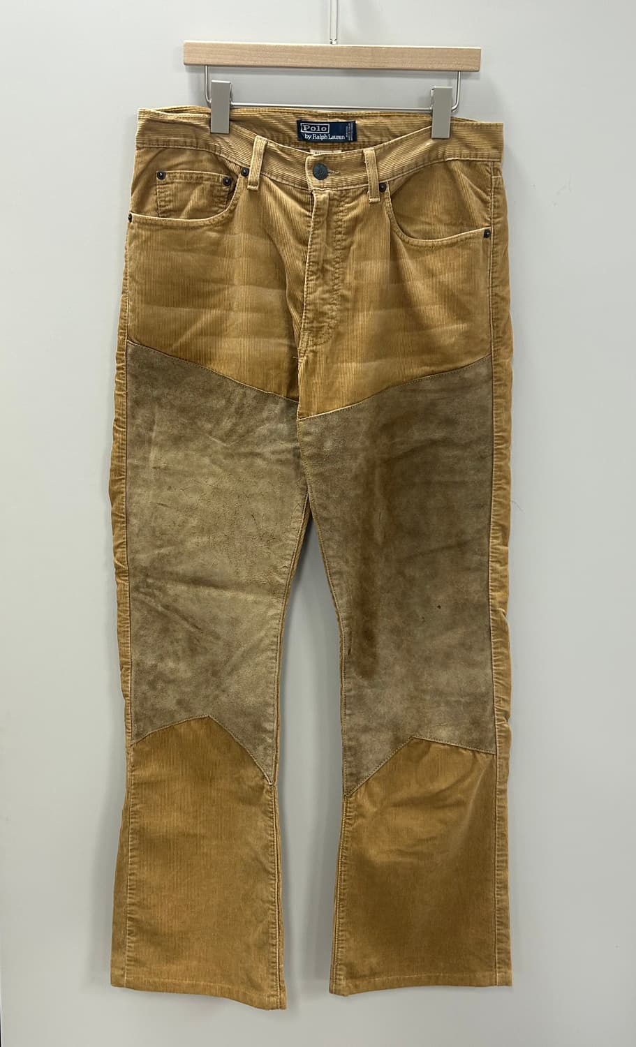 폴로 랄프로렌 스웨이드 패치 부츠컷 [made in usa] 상품이미지1