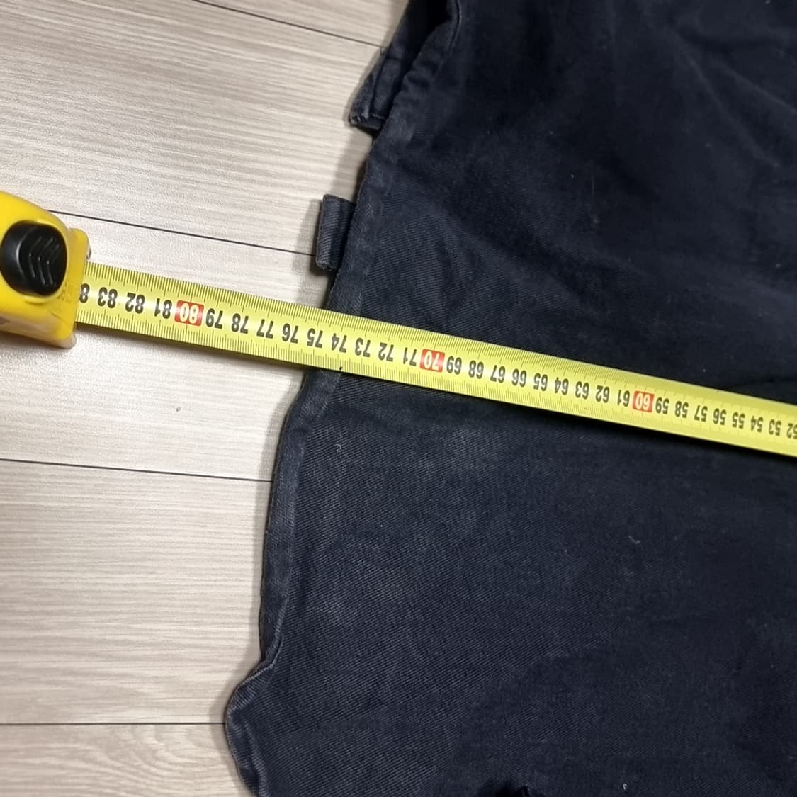 오프화이트 블랙 데님 셔츠 남방(100) 상품이미지8