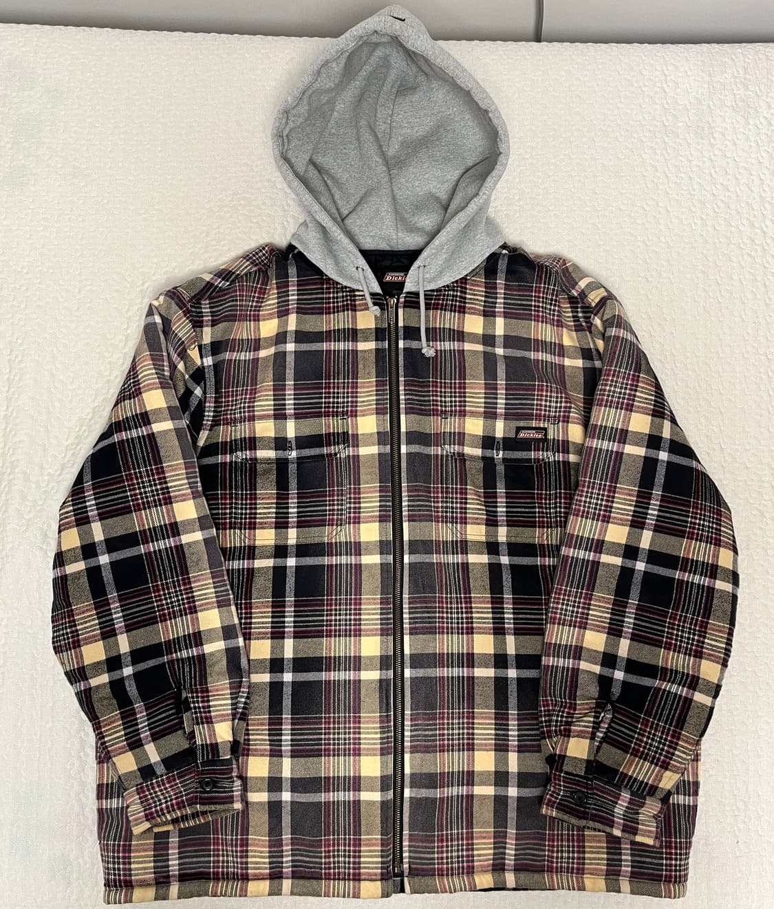 [XL] 슈프림 디키즈 플레이드 후드 집업 자켓 상품이미지1