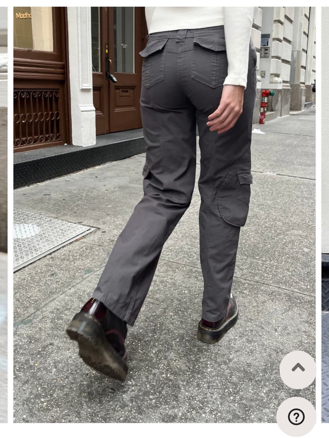 Brandy Melville kim cargo pants grey 상품이미지3