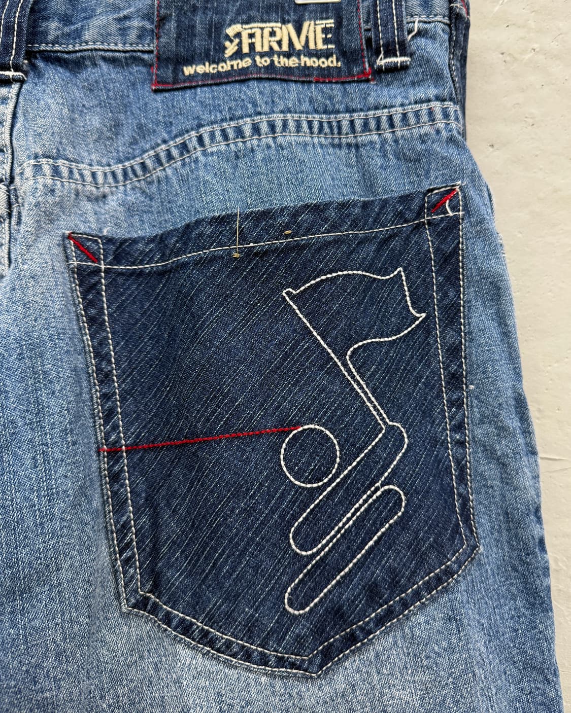 ARME 워 그래픽 힙합 데님 팬츠 상품이미지10