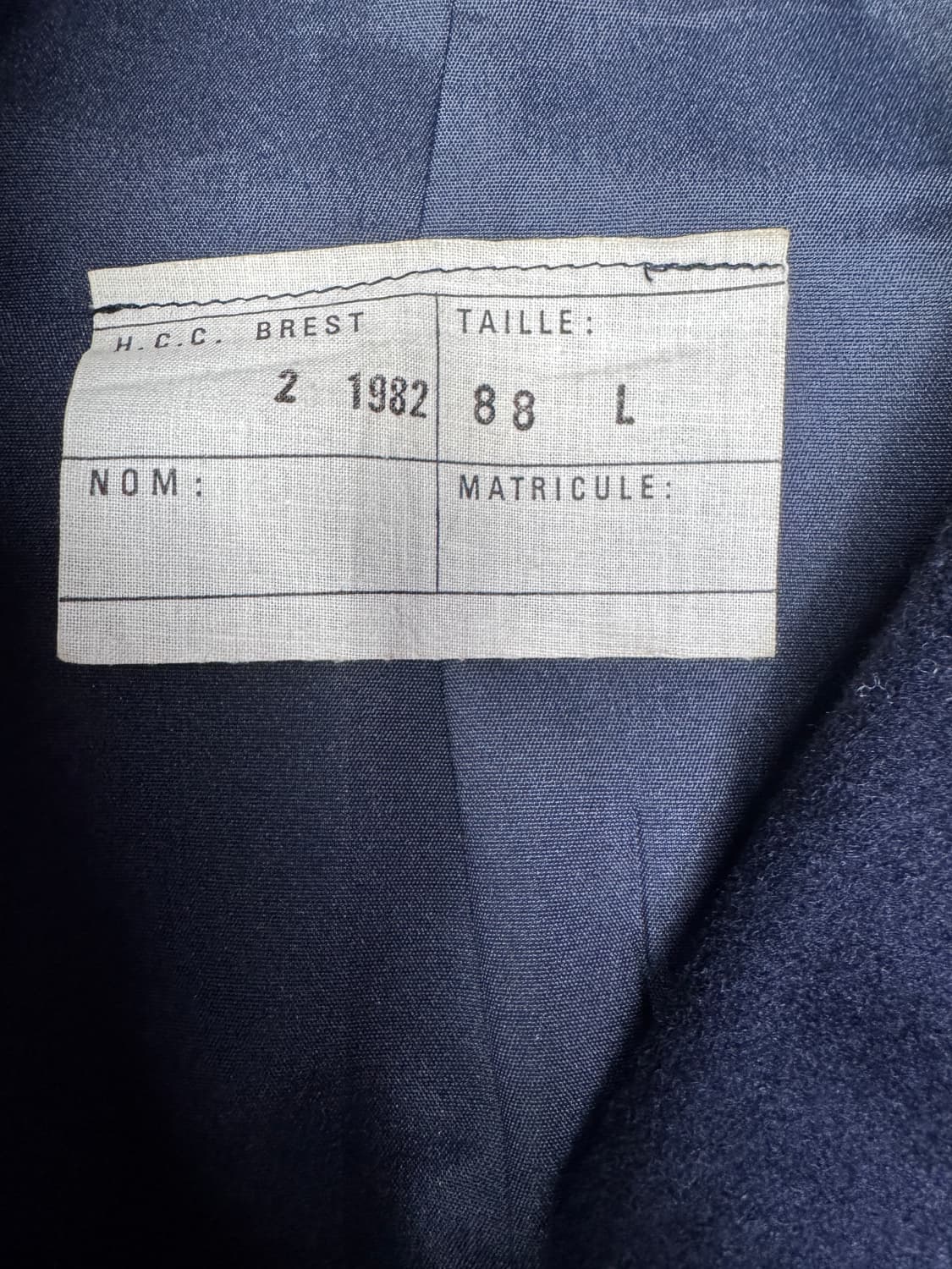 빈티지 80s 프랑스 해군 피코트 FRENCH NAVY 88L 상품이미지4