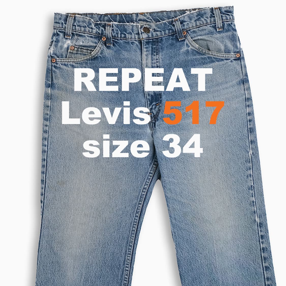 리바이스 517 오렌지탭 중청 80s USA 34인치 OR51736221 상품이미지1