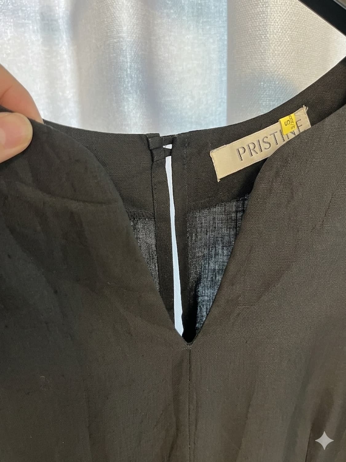 린넨 원피스 (블랙) 상품이미지3