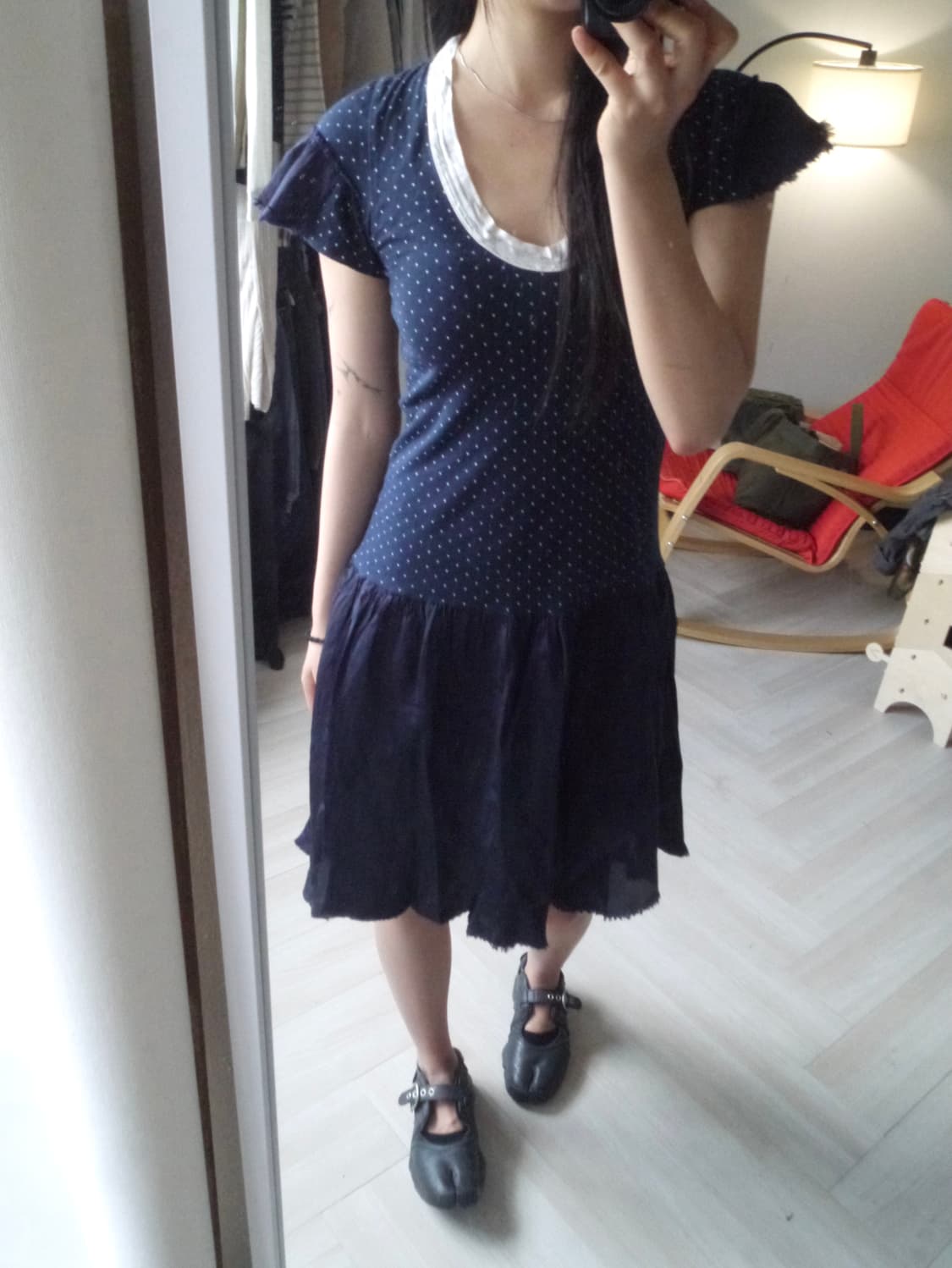 [Sacai × COMME des GARCONS] dot dress 상품이미지3