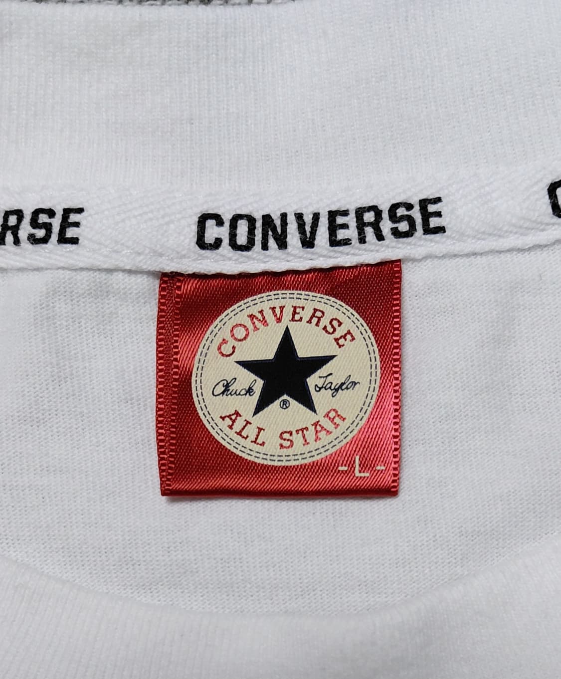 [L] 컨버스 척테일러 올스타 사가라 무지개 자수 반팔 티셔츠 상품이미지5