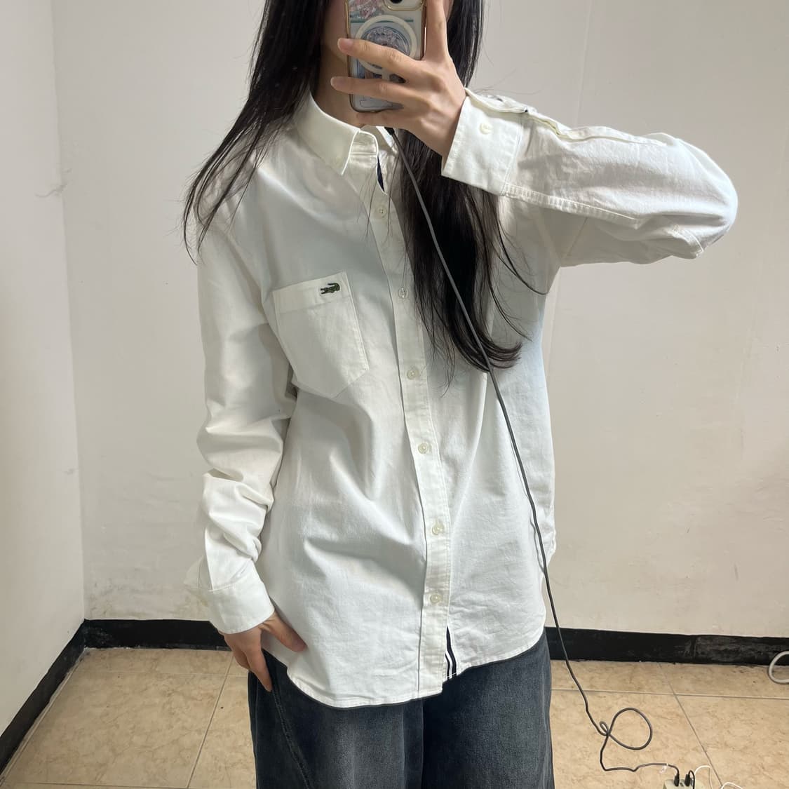 Lacoste White Shirt 상품이미지2