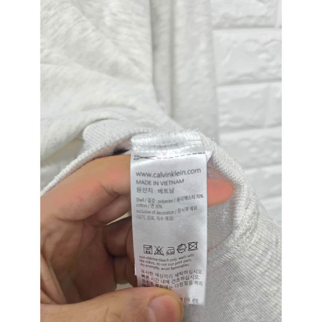 택포) 캘빈클라인 남성 맨투맨 L 상품이미지3