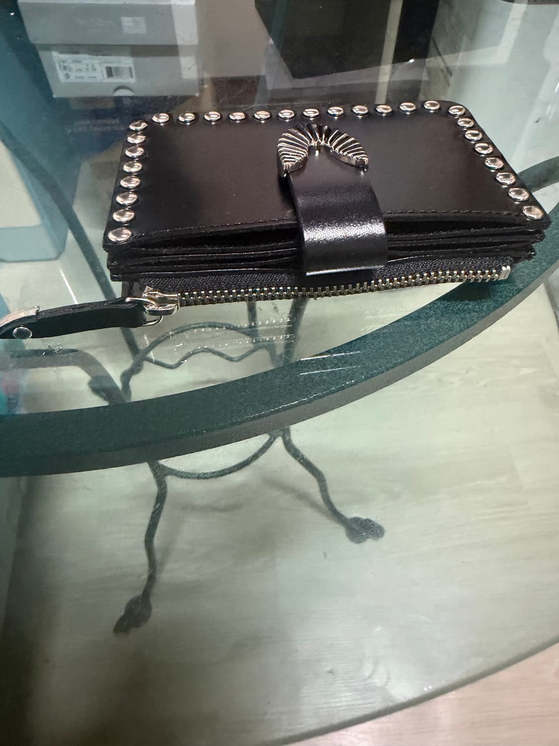 토가 TOGA 스터드 미니 지갑 블랙 새상품 상품이미지3