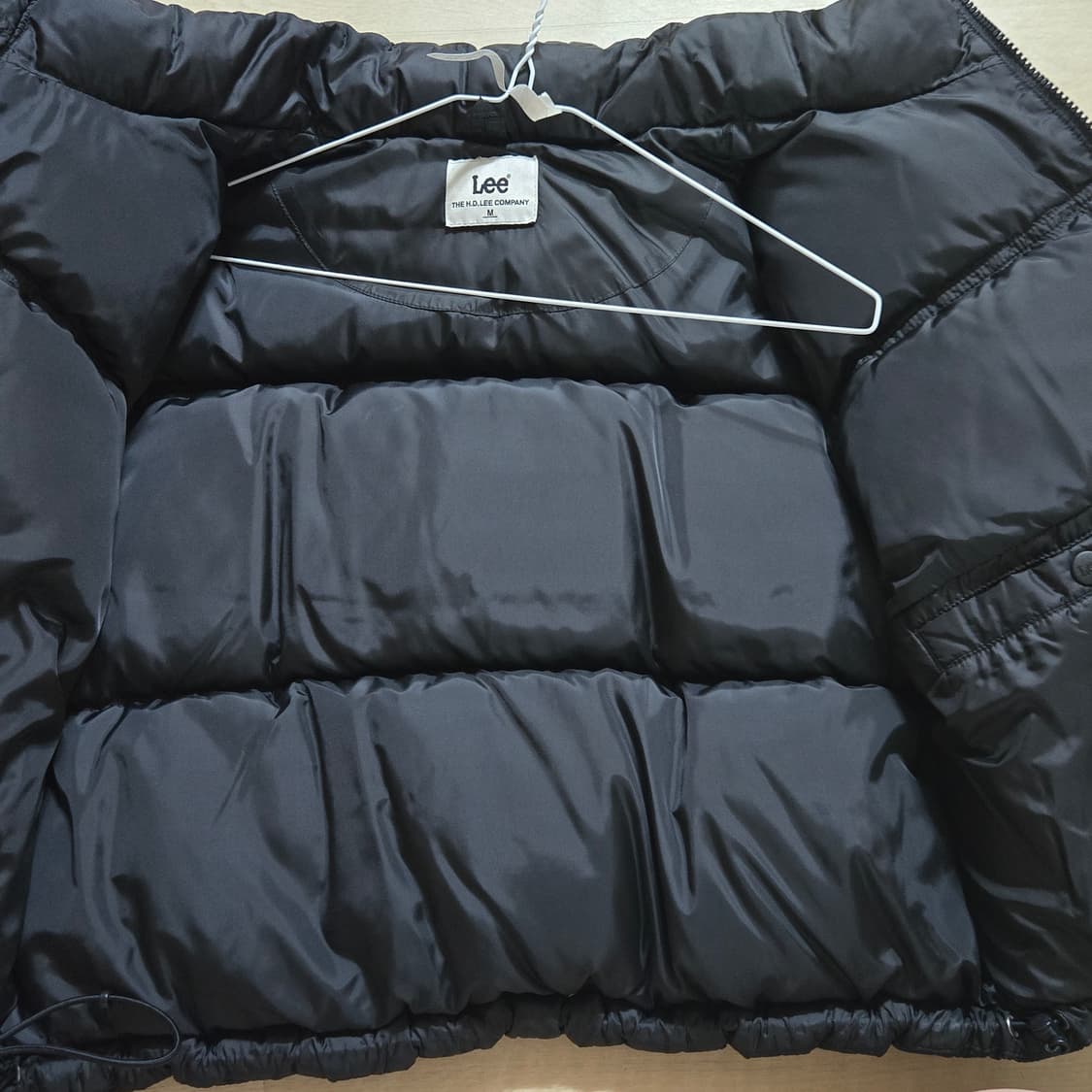 리 우먼 크롭 릿지 다운 블랙 M 상품이미지6