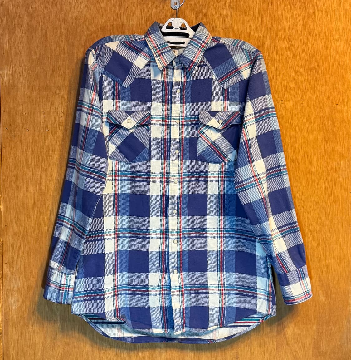 빈티지 saddle king 플란넬 웨스턴 셔츠 "XL" (398) 상품이미지1