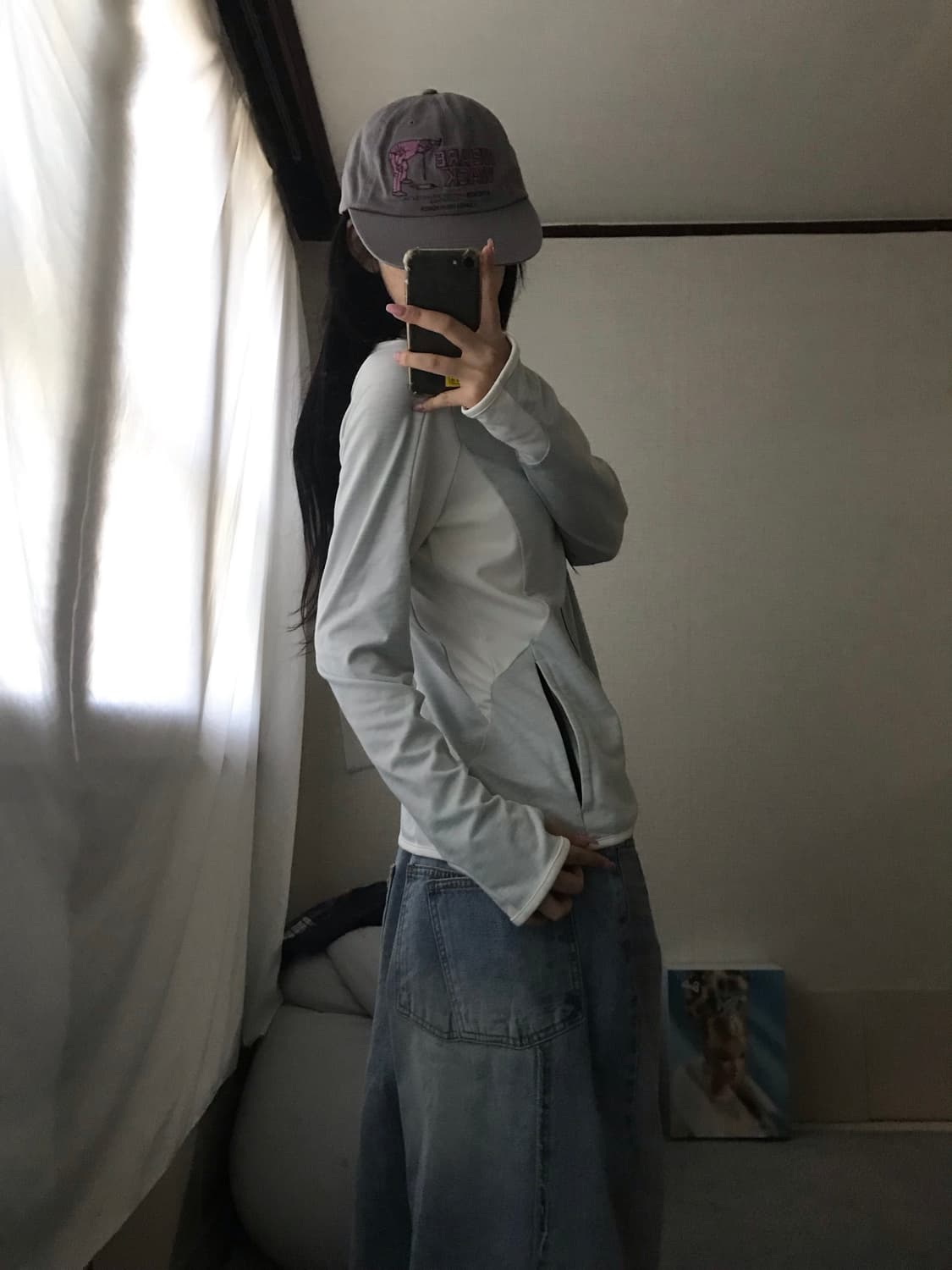 아디다스 뮤트그레이 핸드워머 집업 상품이미지4