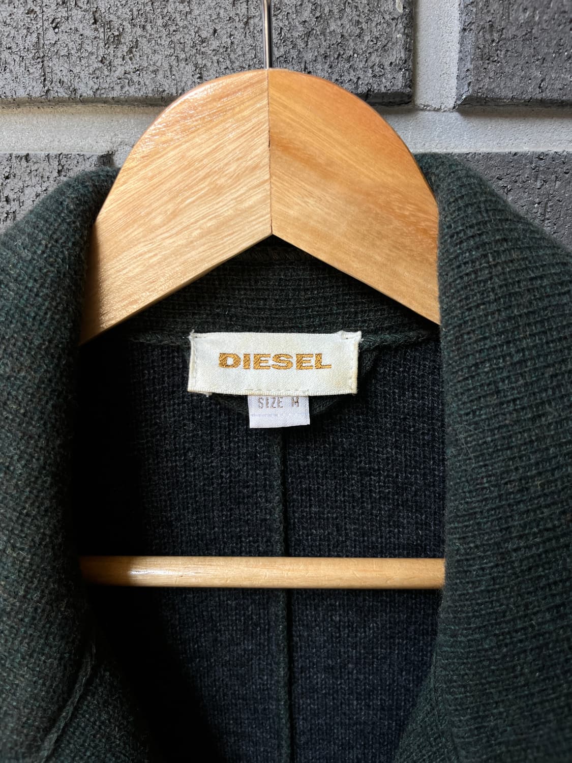 Diesel 디젤 더블브레스트 울 자켓 다크그린 상품이미지3