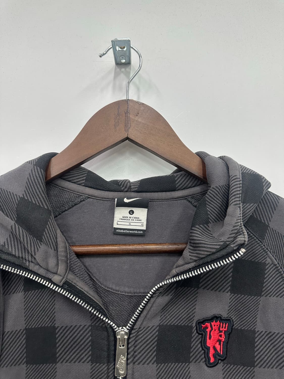 나이키 맨유 체크 후드집업  상품이미지2
