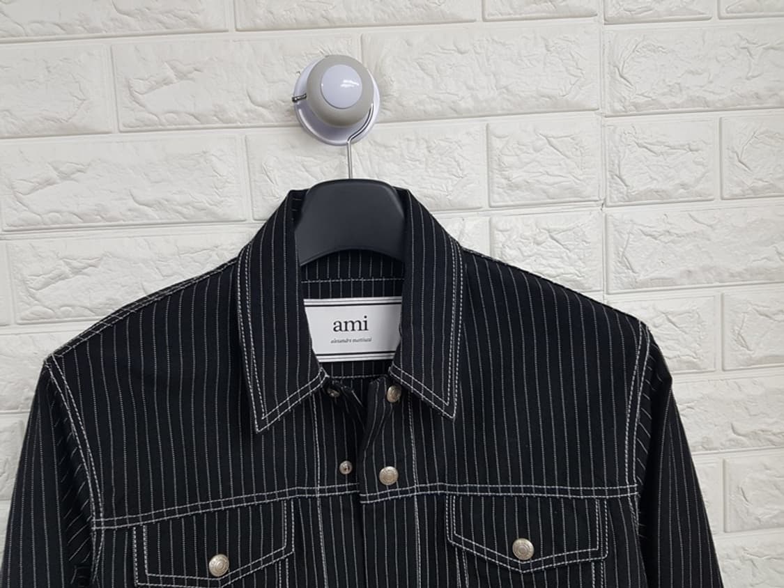 AMI 아미 스트라이프 울 자켓 남성S (90-95) 상품이미지3