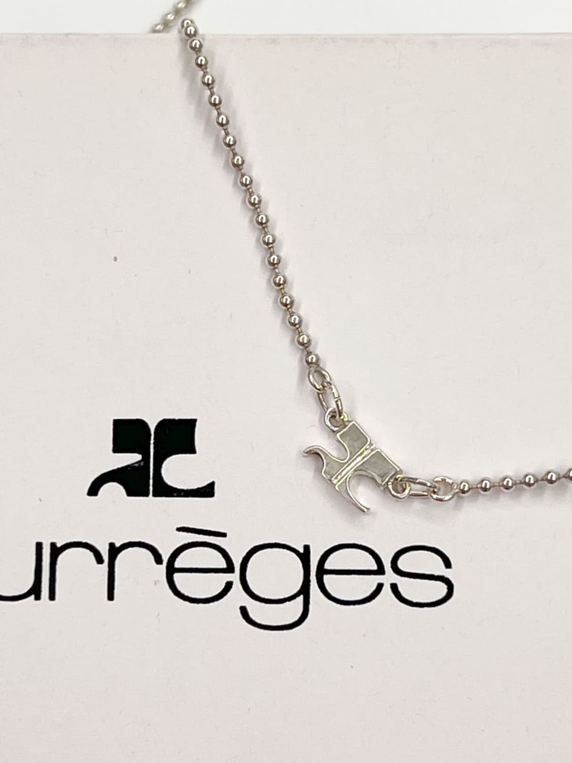 courreges / 꾸레쥬 실버925 로고 목걸이 상품이미지3
