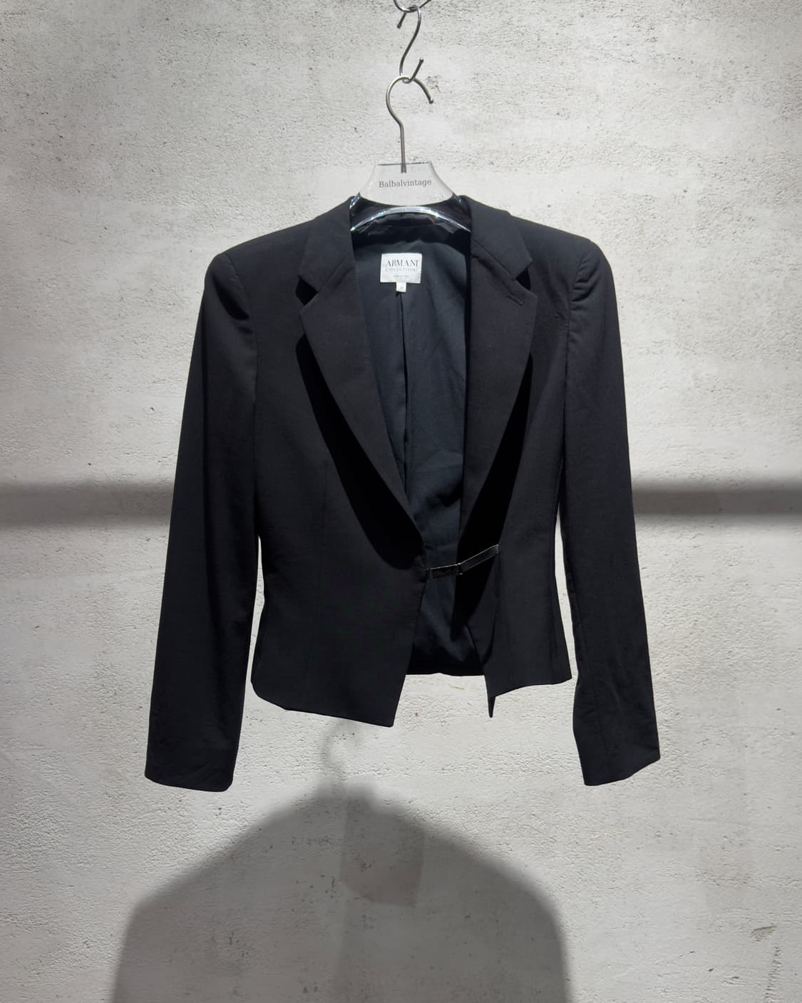ARMANI COLLEZIONI 블랙 슬림 테일러드 자켓 상품이미지1