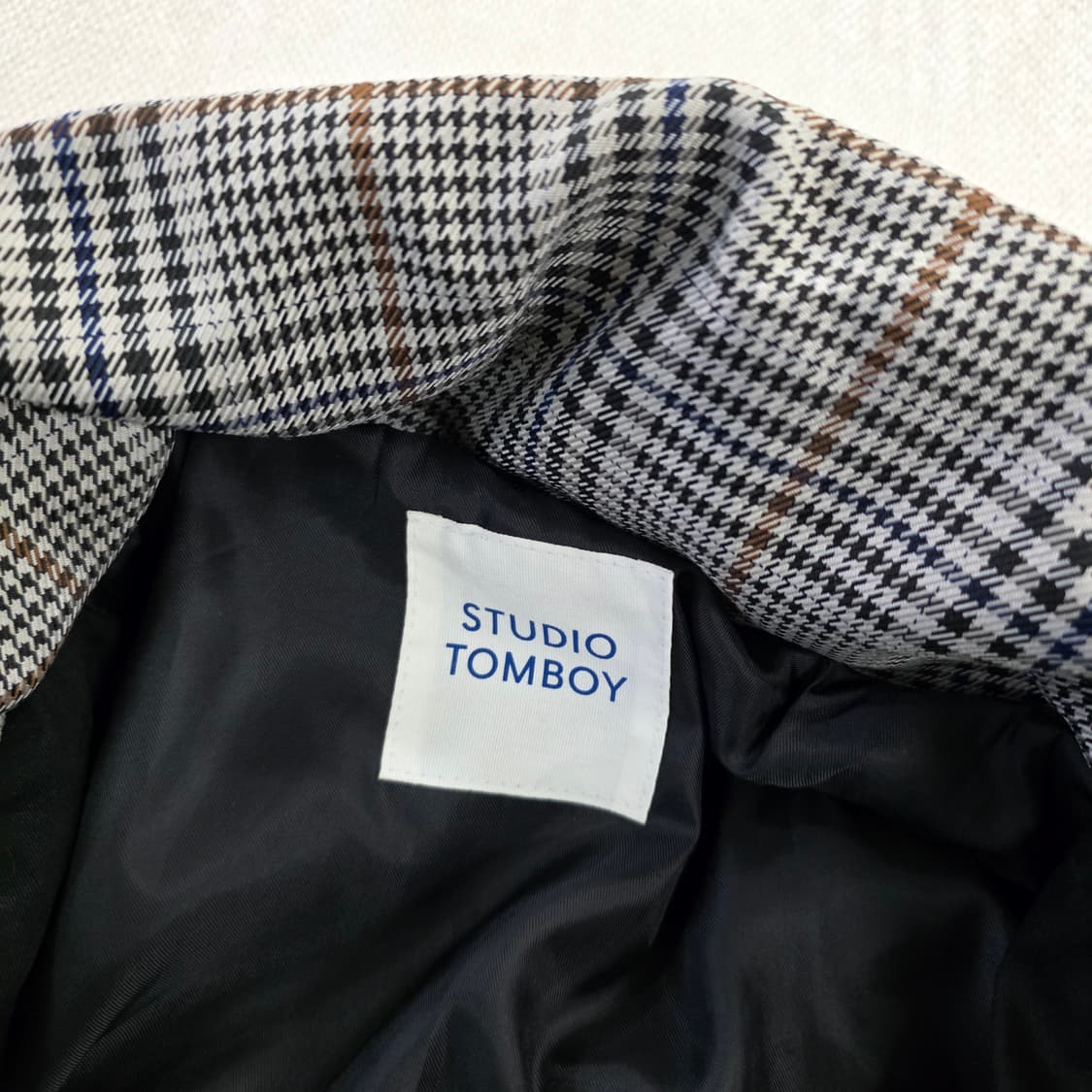 [F] 스튜디오 톰보이 체크 롱자켓 0210J 상품이미지5