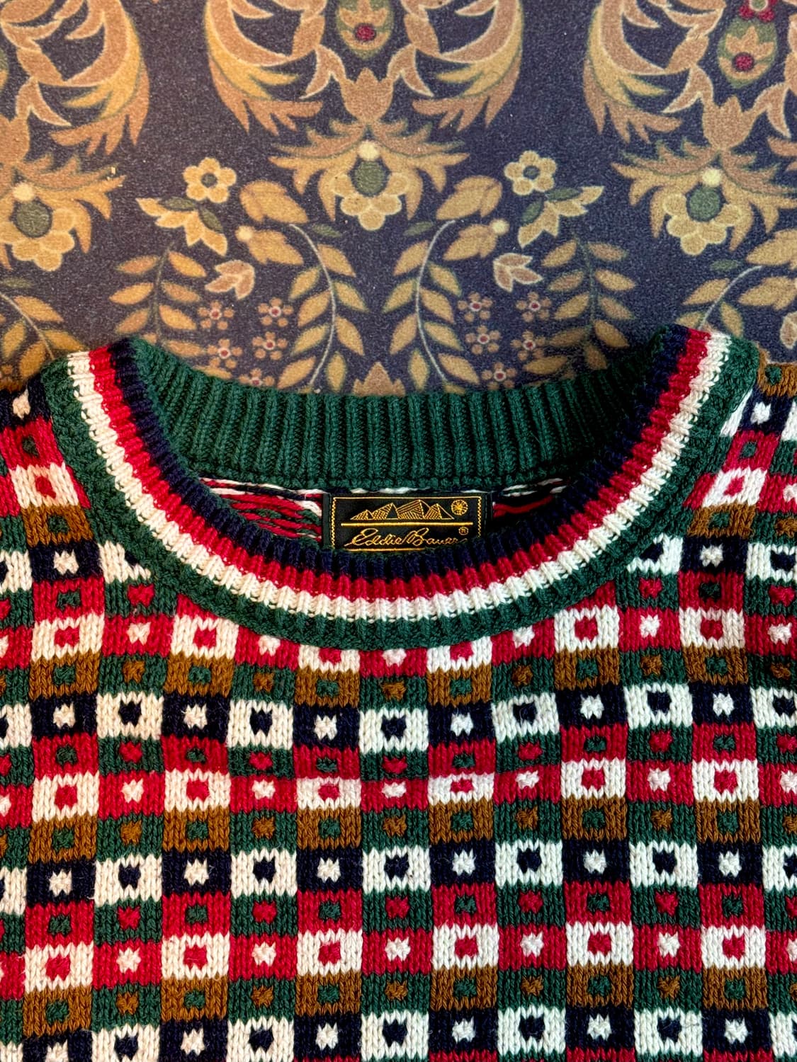 90s 에디바우어 크리스마스 코튼 어글리 니트 스웨터 상품이미지3