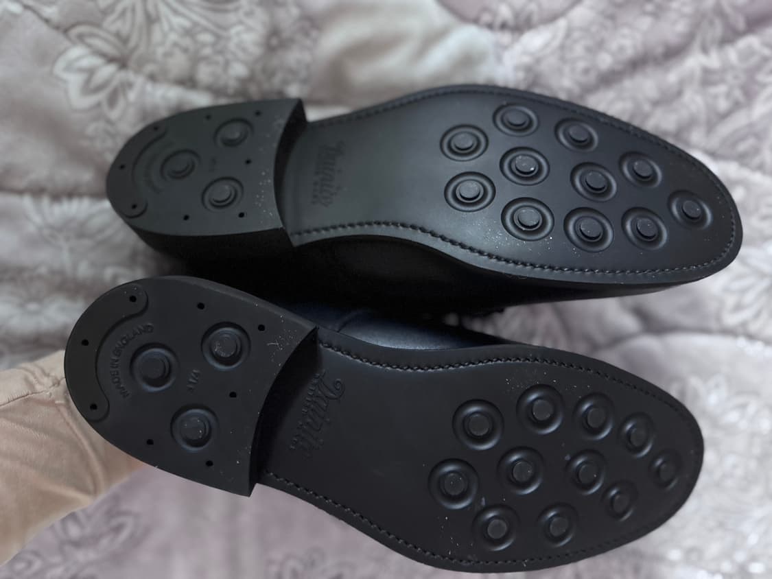 샌더스 오피서 더비 슈즈(팔러별주 왁시레더버전) uk8 새상품   상품이미지4