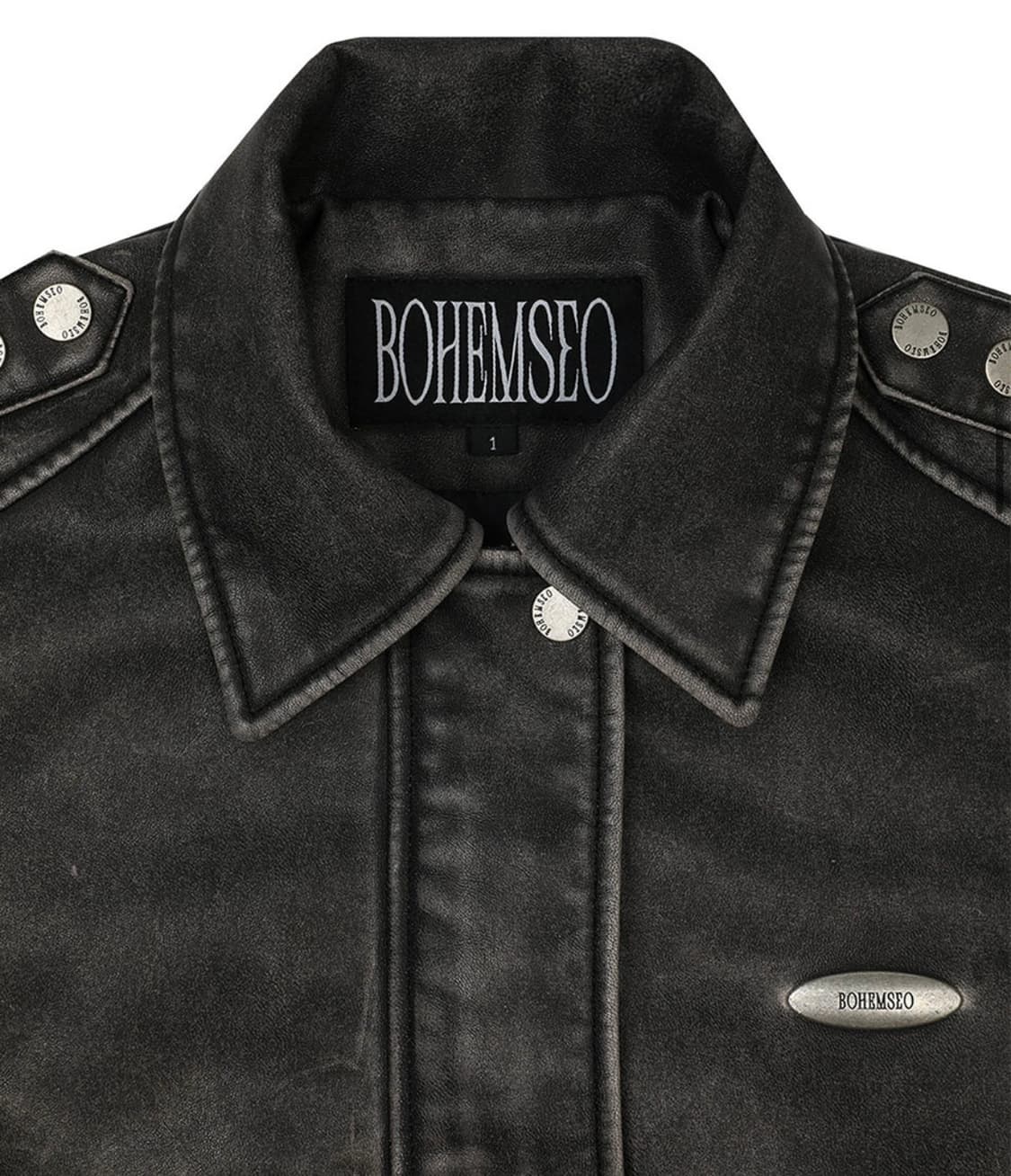 보헤미안서울 봄버 워시드 그레이 자켓 1 Size 상품이미지3