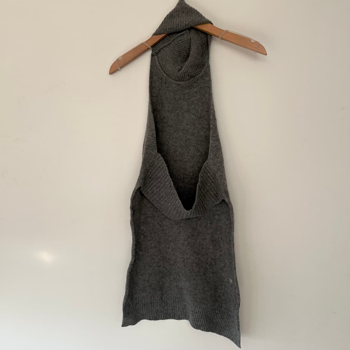 YUSE 유스 캐시미어 혼용 울홀터넥 니트 그레이 상품이미지3
