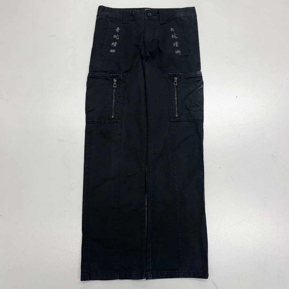 휴고보스 바이커 새깅 흑청 데님팬츠 상품이미지2