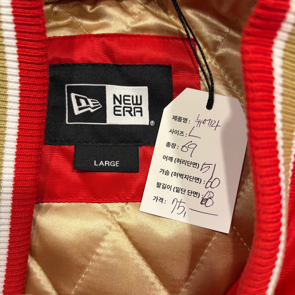 [L] New Era 샌프란시스코 NFL 레드 자켓 B230 상품이미지5