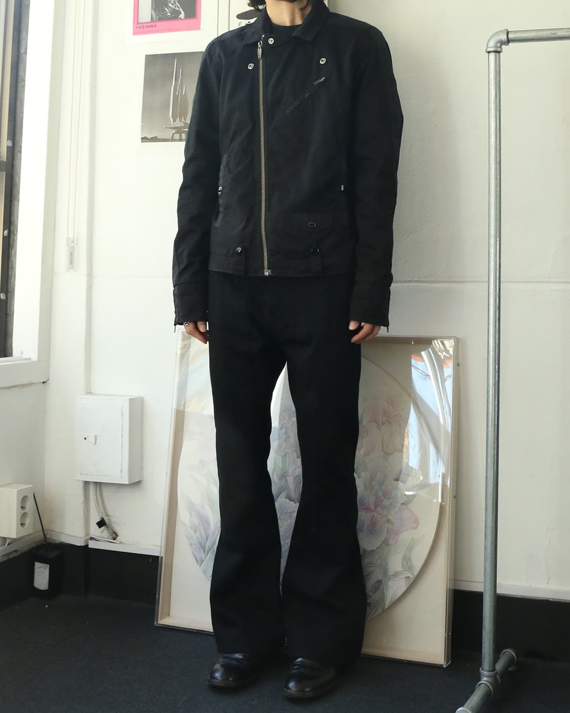 디젤 블랙 바이커 자켓 상품이미지3