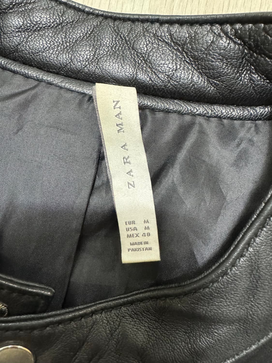 ZARA 양가죽 라이더 자켓 상품이미지5