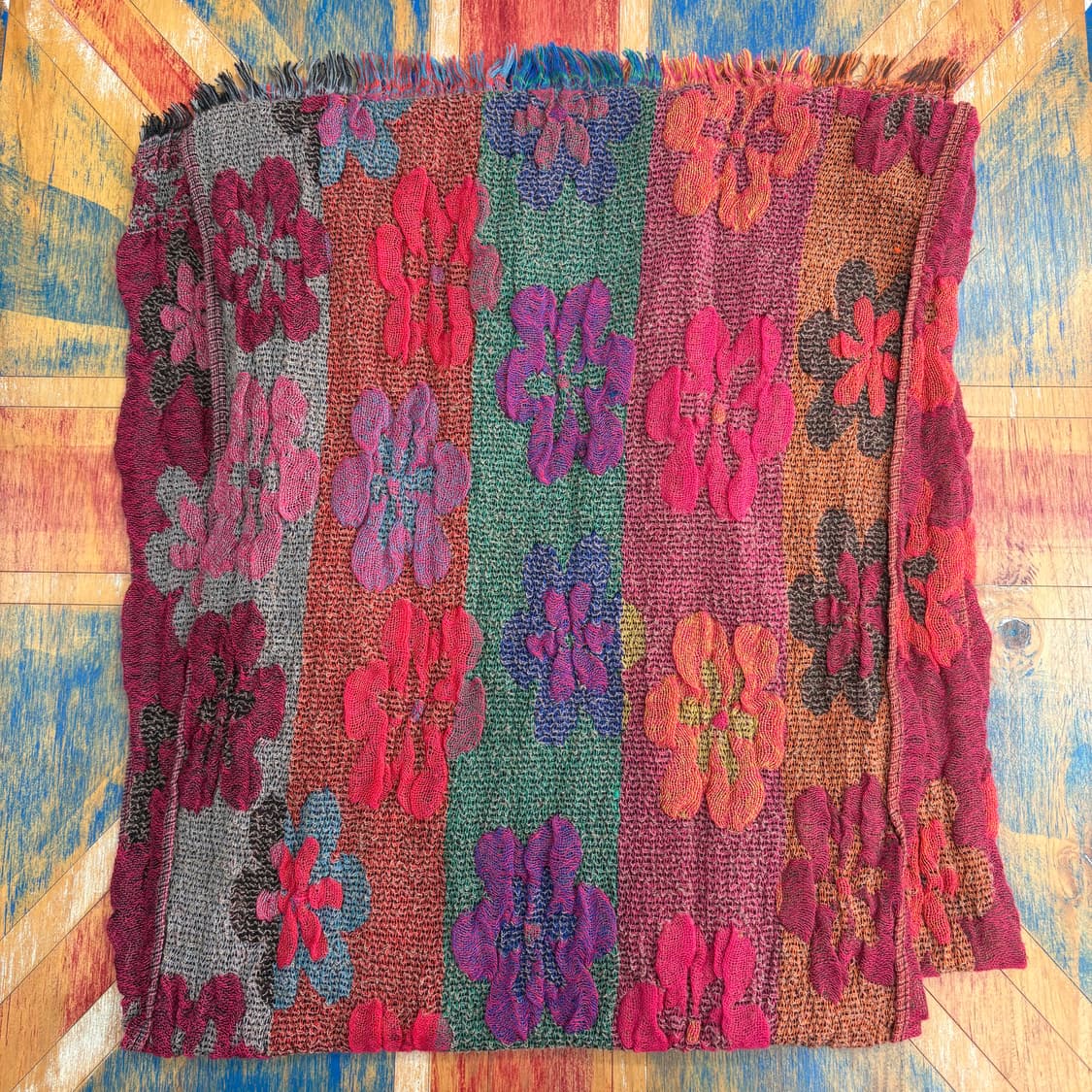 비비드 플라워 믹스 히피 머플러 스카프 (JPN) 상품이미지8