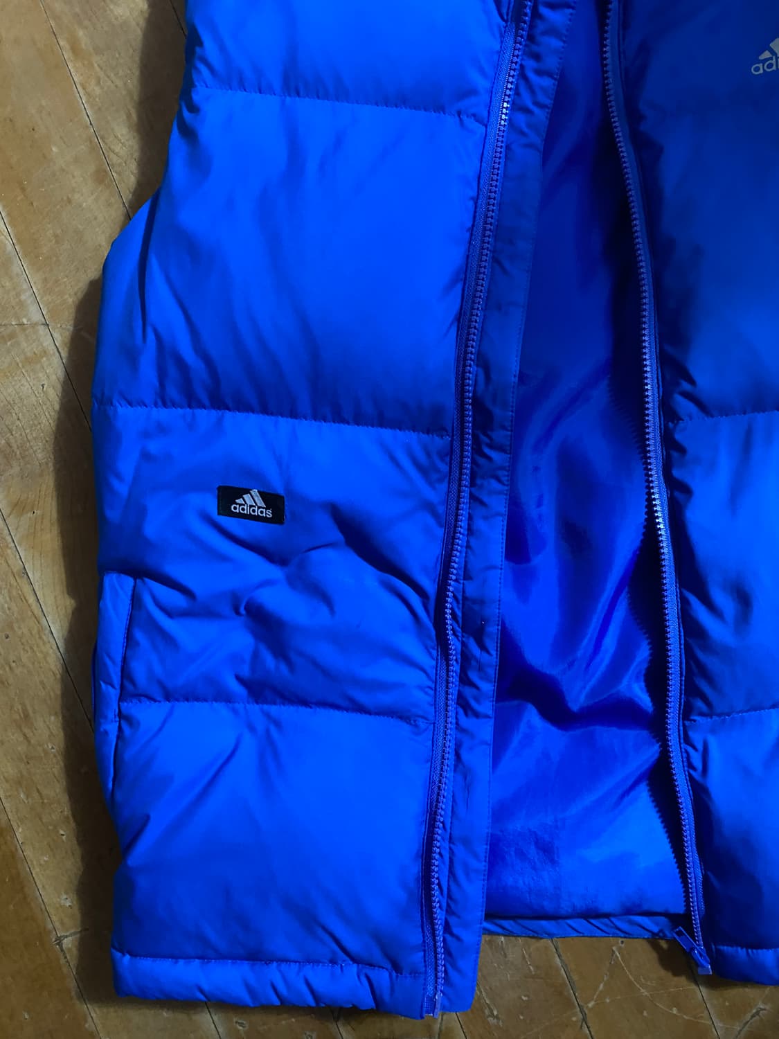 아디다스 블루 패딩 조끼 105(XL) 상품이미지3