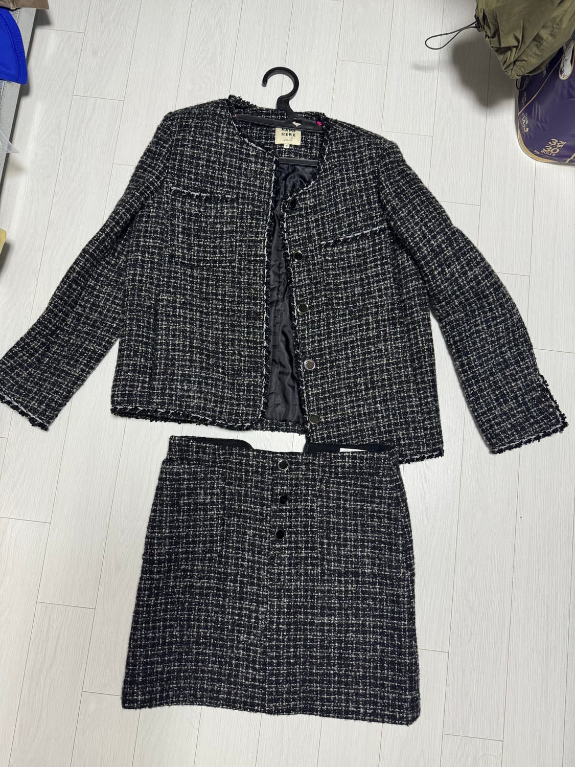 유어네임히얼 트위드 셋업 상품이미지2