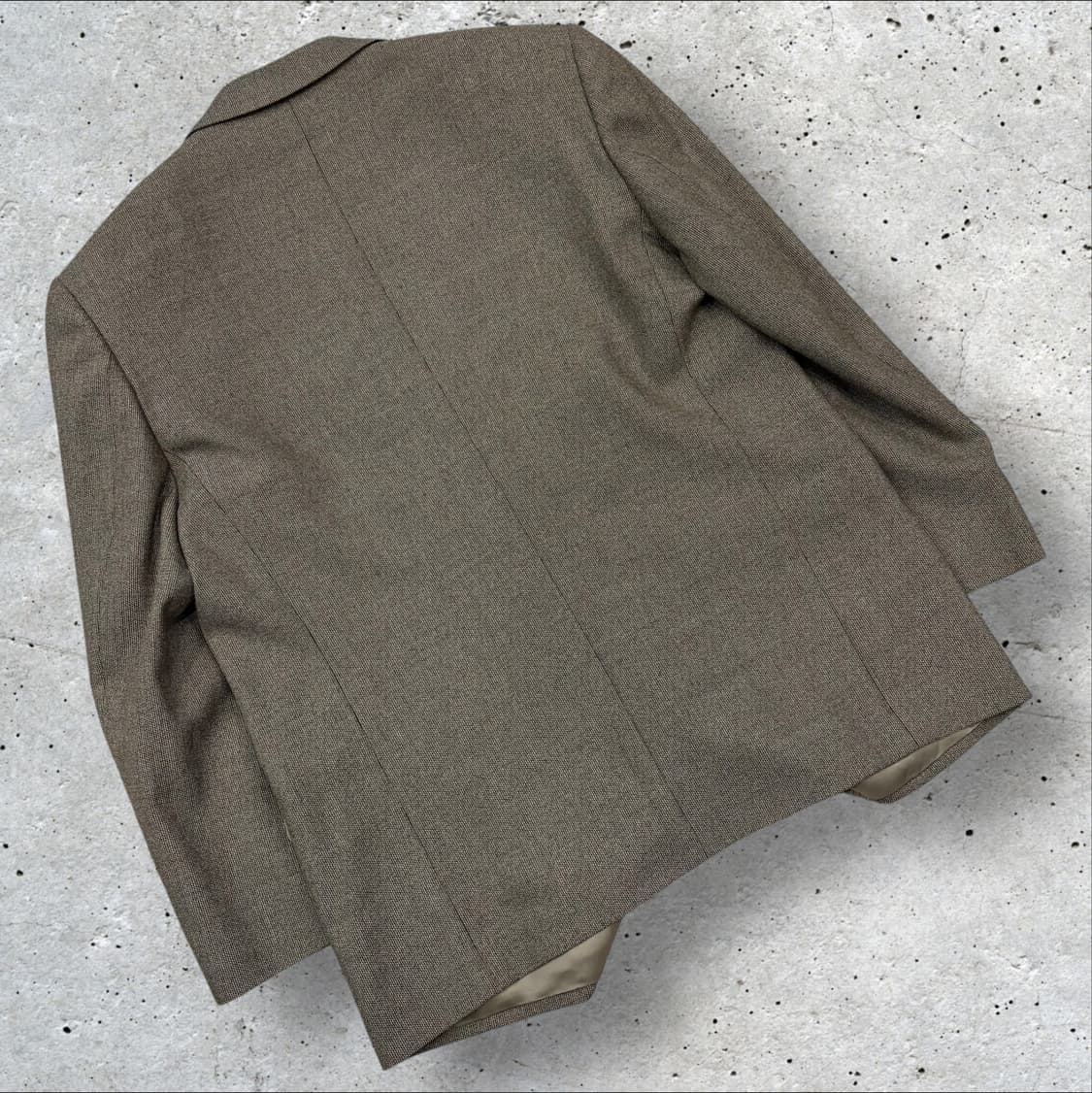 [41S] 입생로랑 뿌르 옴므 울 브라운 더블 버튼 자켓 D256 상품이미지2