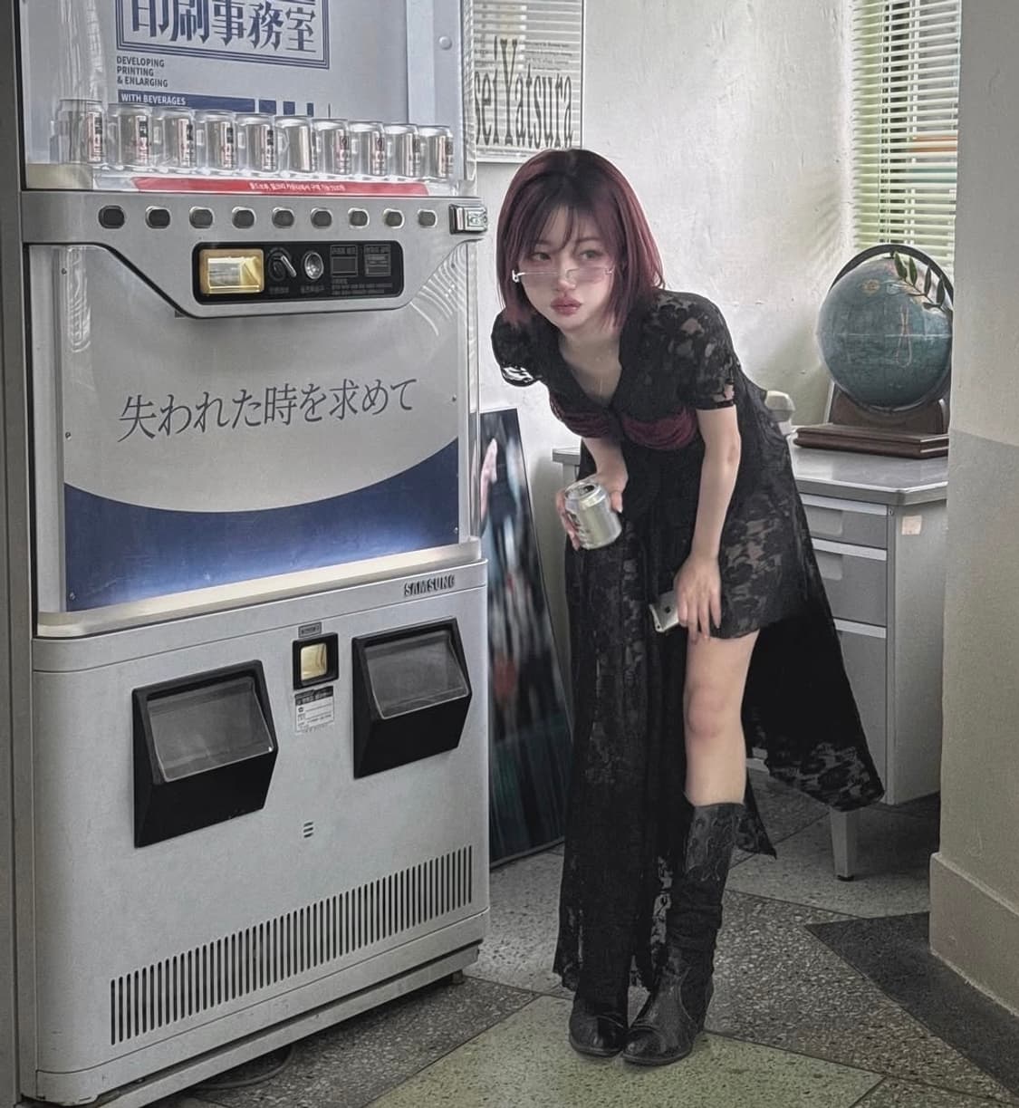 달링유어배드 LACE ASYMMETRIC 셔링 스커트 #BLACK M 상품이미지4