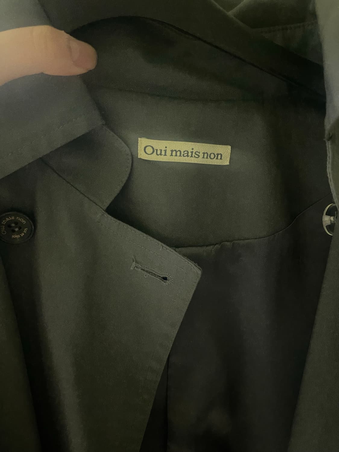 Oui mais non 위메농 코트 차콜  상품이미지4